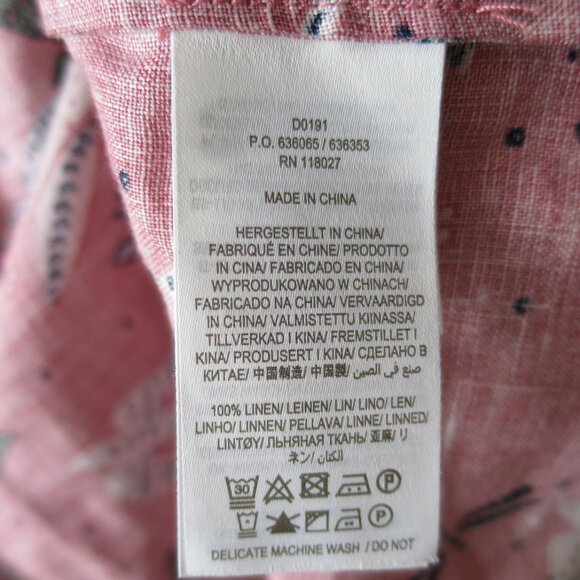 Boden Smocked Linen Shirt Dress Size 16 - Picture 10 of 10